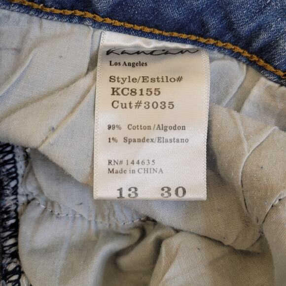 KanCan Women’s Size 13 Distressed Skinny Jeans Light Wash Stretch Denim - Picture 7 of 8